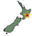 Map showing earthquake location. Map showing earthquake location.